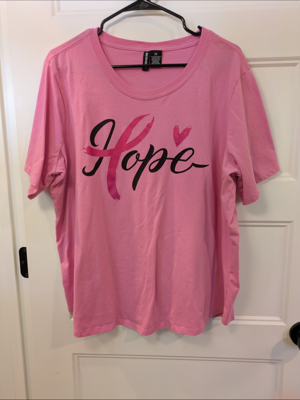 🔴 3/$15 Women's Pink Hope Graphic Short-Sleeve Tee